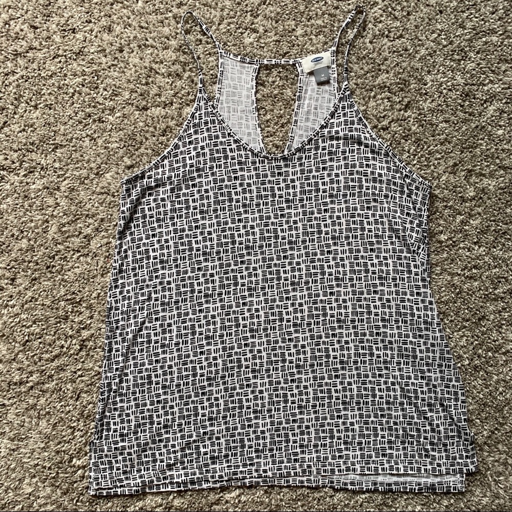 Absolutely Adorable Black and White Patterned Tank